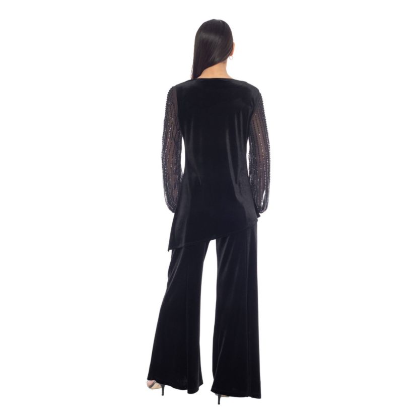 2PC Velvet Top and Pant Set