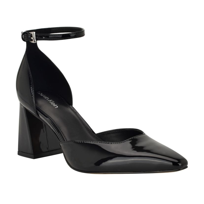 Nalene Pointy Toe Block Heel Dress Pumps