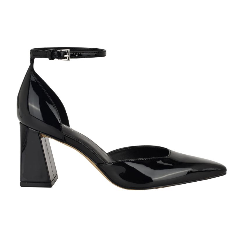 Nalene Pointy Toe Block Heel Dress Pumps
