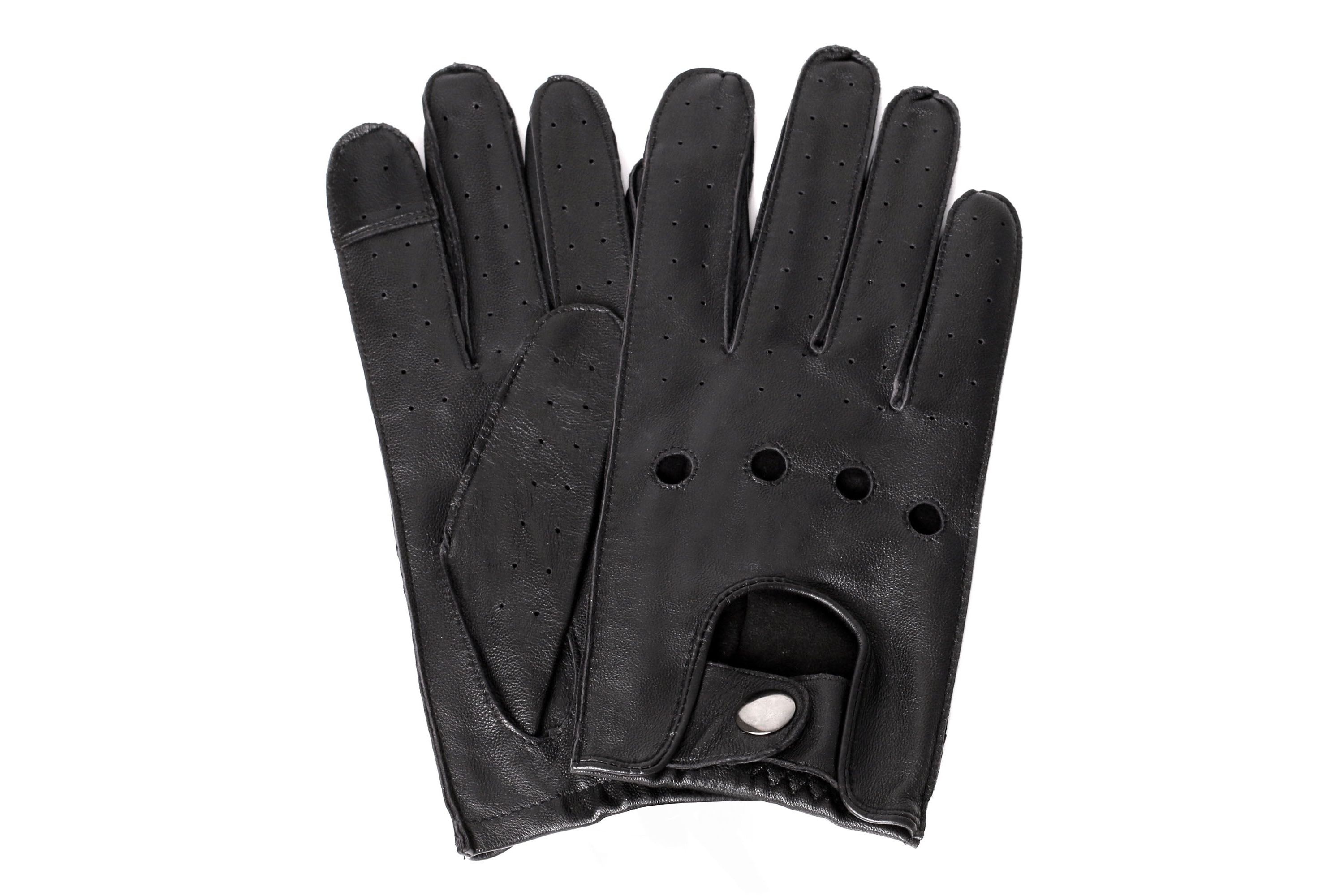 Womens Leather Touch Screen Driving Gloves