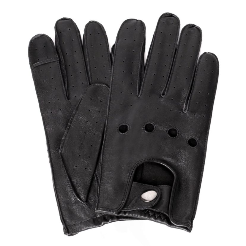Womens Leather Touch Screen Driving Gloves