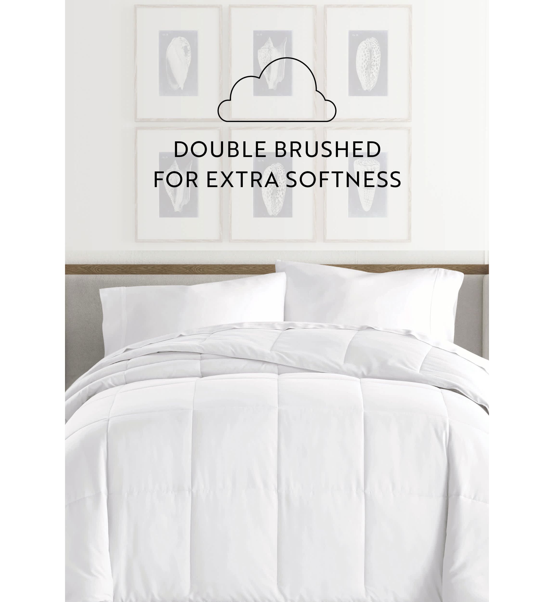 Ultra Soft Microfiber Down-Alternative White Duvet Insert