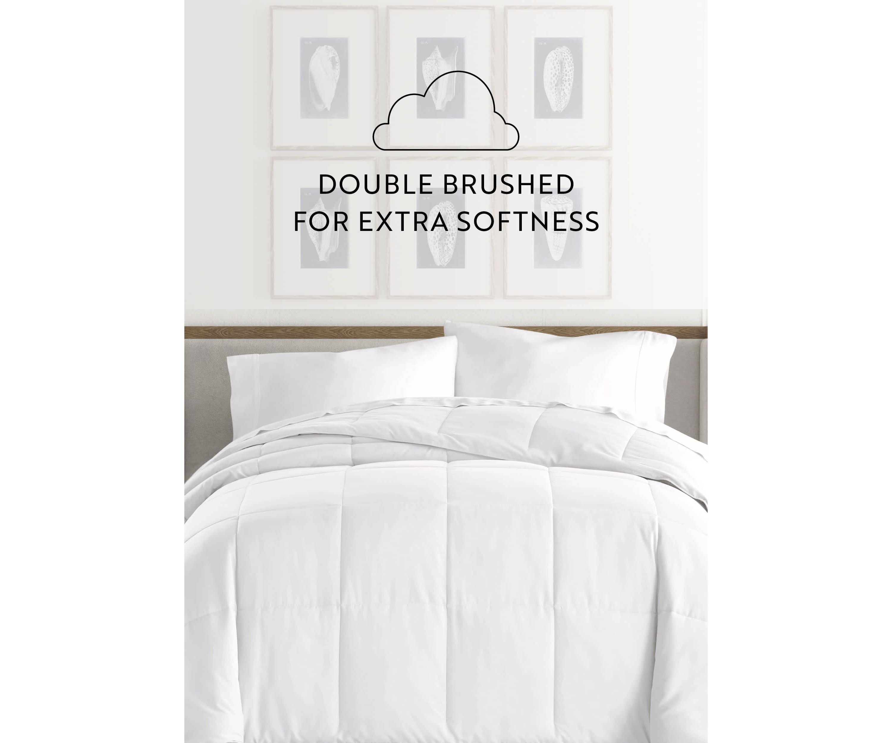 Ultra Soft Microfiber Down-Alternative White Duvet Insert
