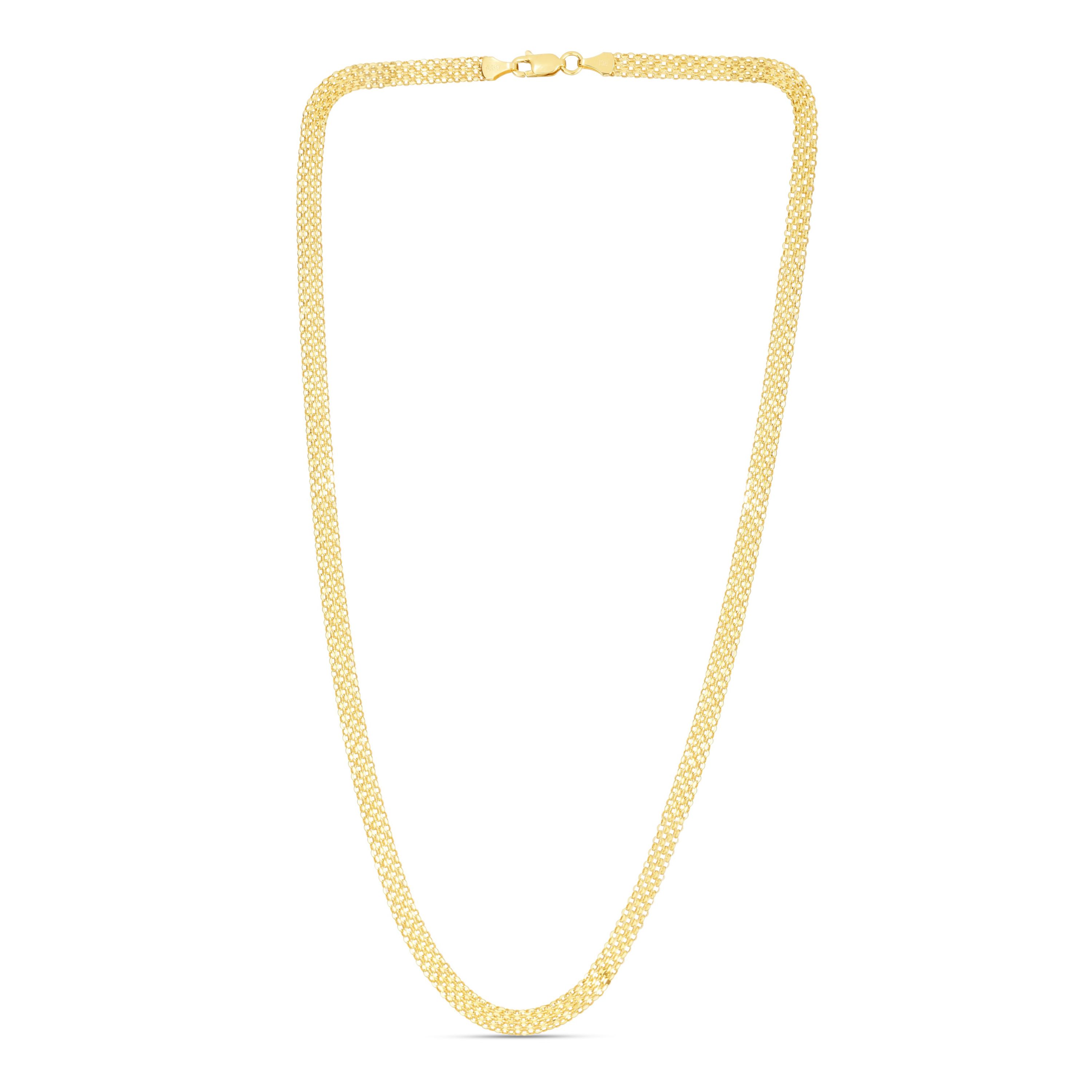 14k Gold 4.7mm Bismark Chain Necklace