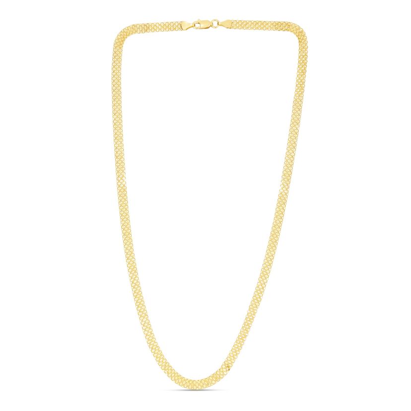 14k Gold 4.7mm Bismark Chain Necklace