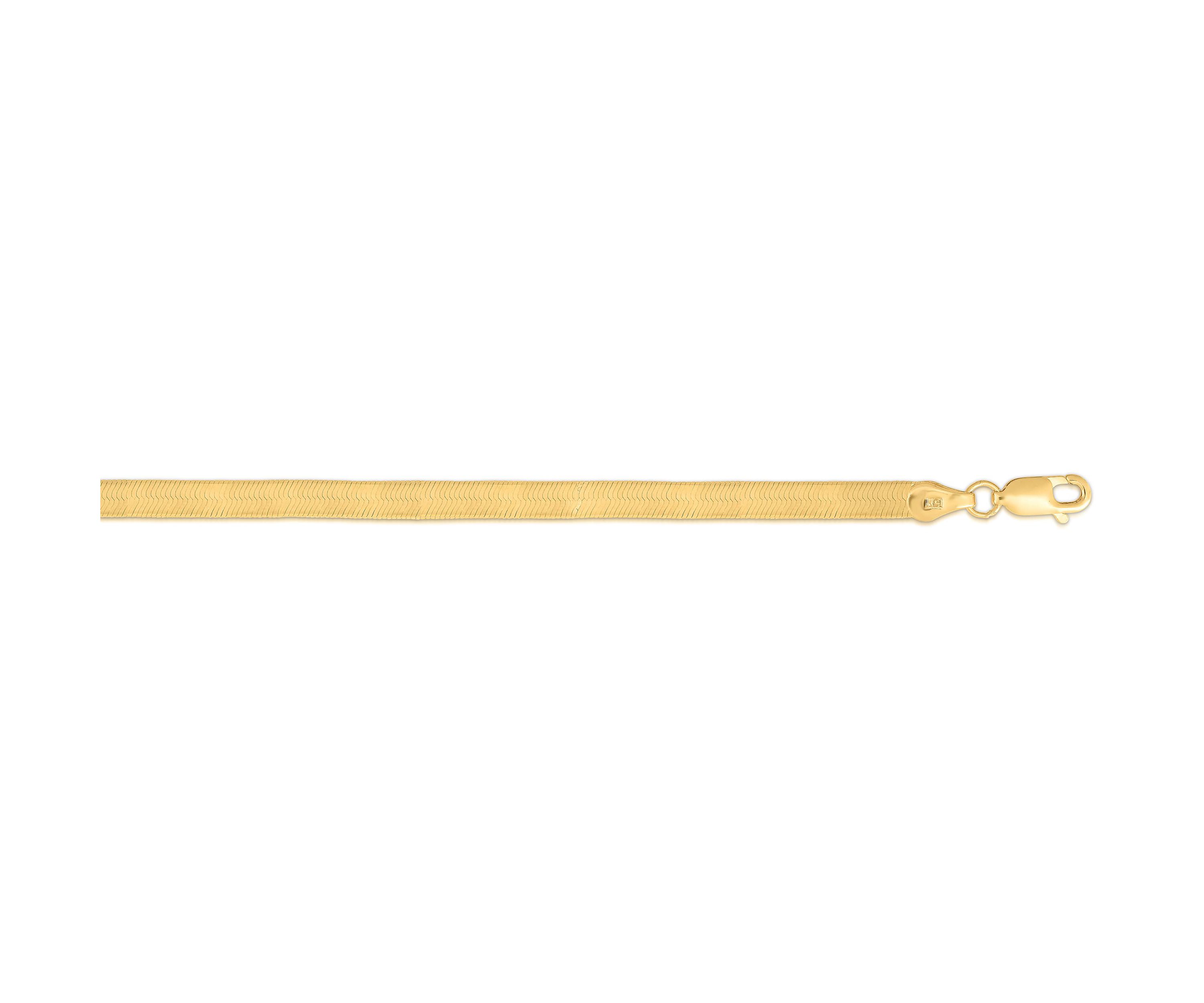 14k Gold 4.6mm Imperial Herringbone Chain Necklace