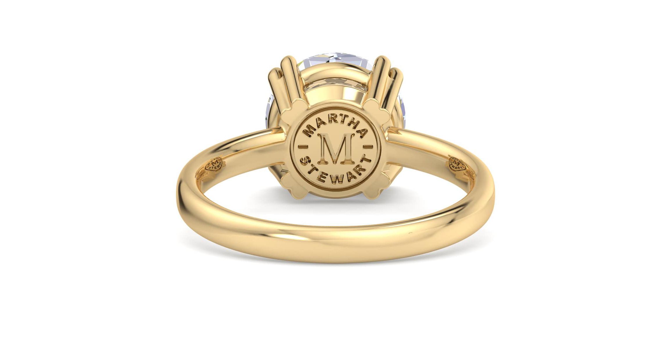 Lab Created 3 Carat Round Shape Lab Grown Diamond Solitaire Engagement Ring Available in 14K White and Yellow Gold