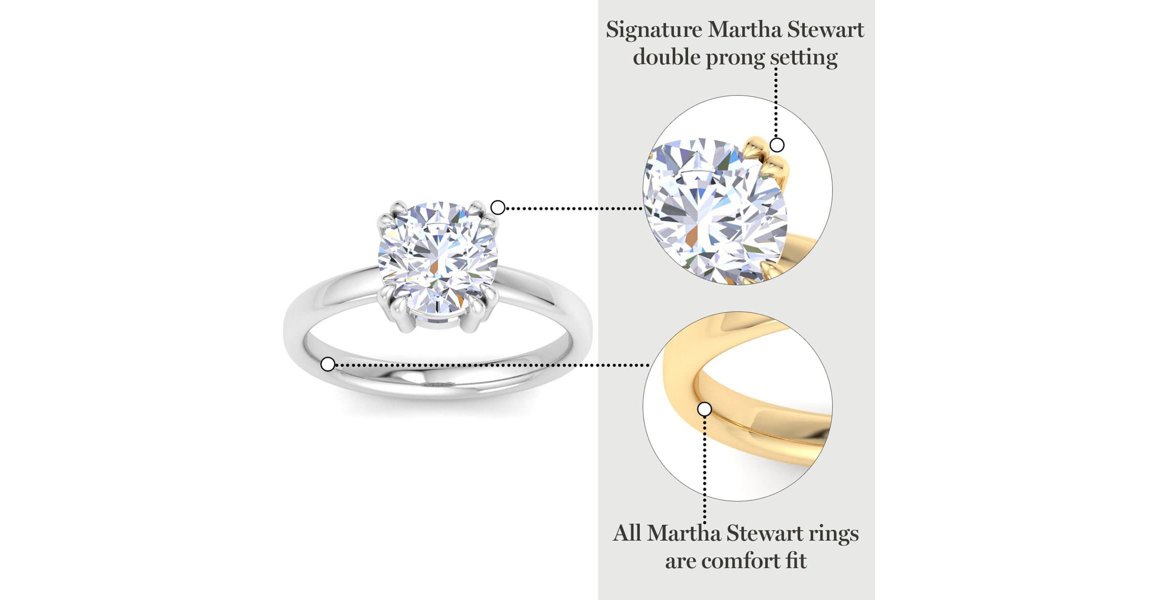 Lab Created 3 Carat Round Shape Lab Grown Diamond Solitaire Engagement Ring Available in 14K White and Yellow Gold