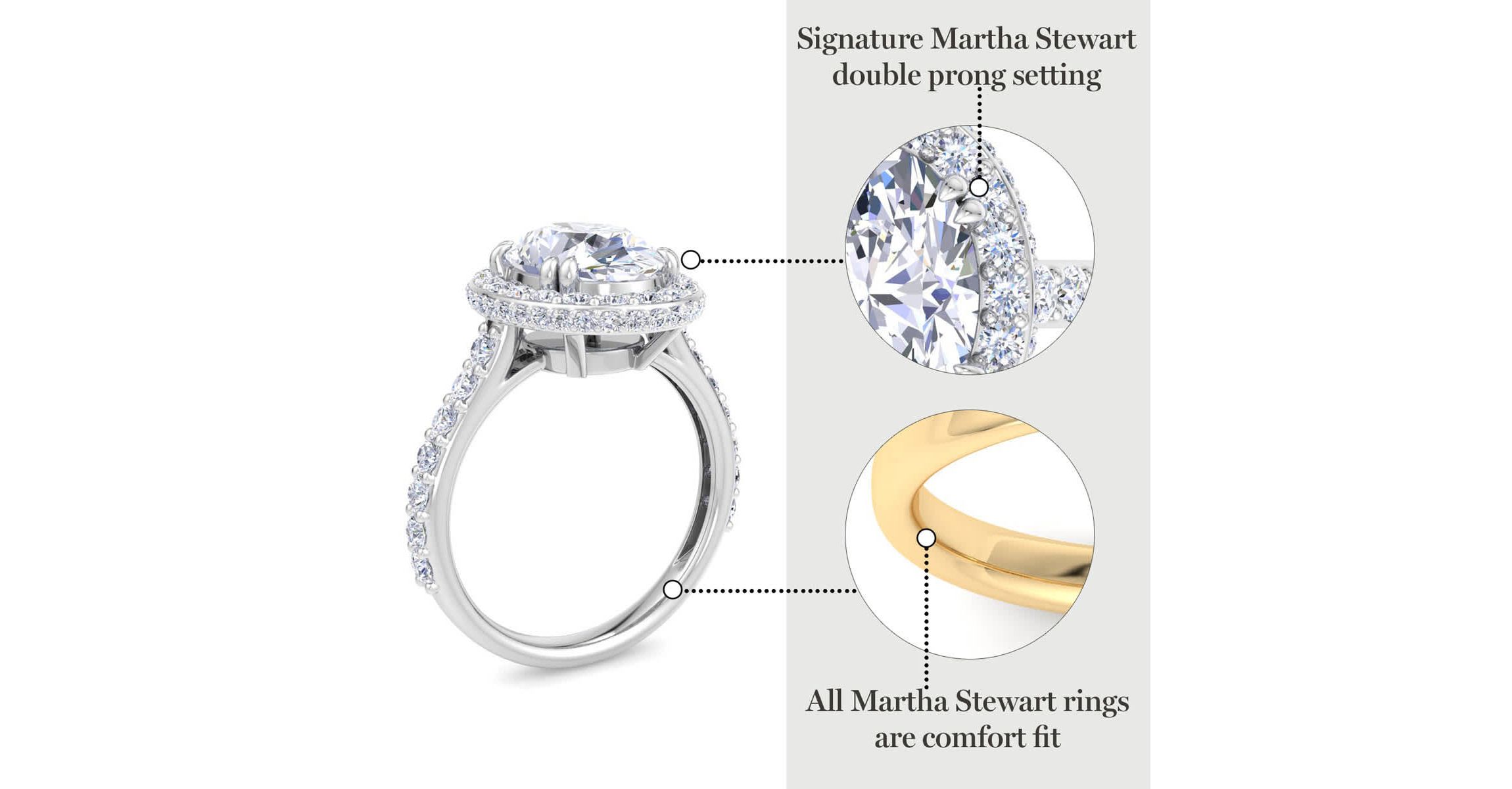 Lab Created 4 Carat Oval Shape Lab Grown Diamond Hidden Halo Engagement Ring Available in 14K White and Yellow Gold
