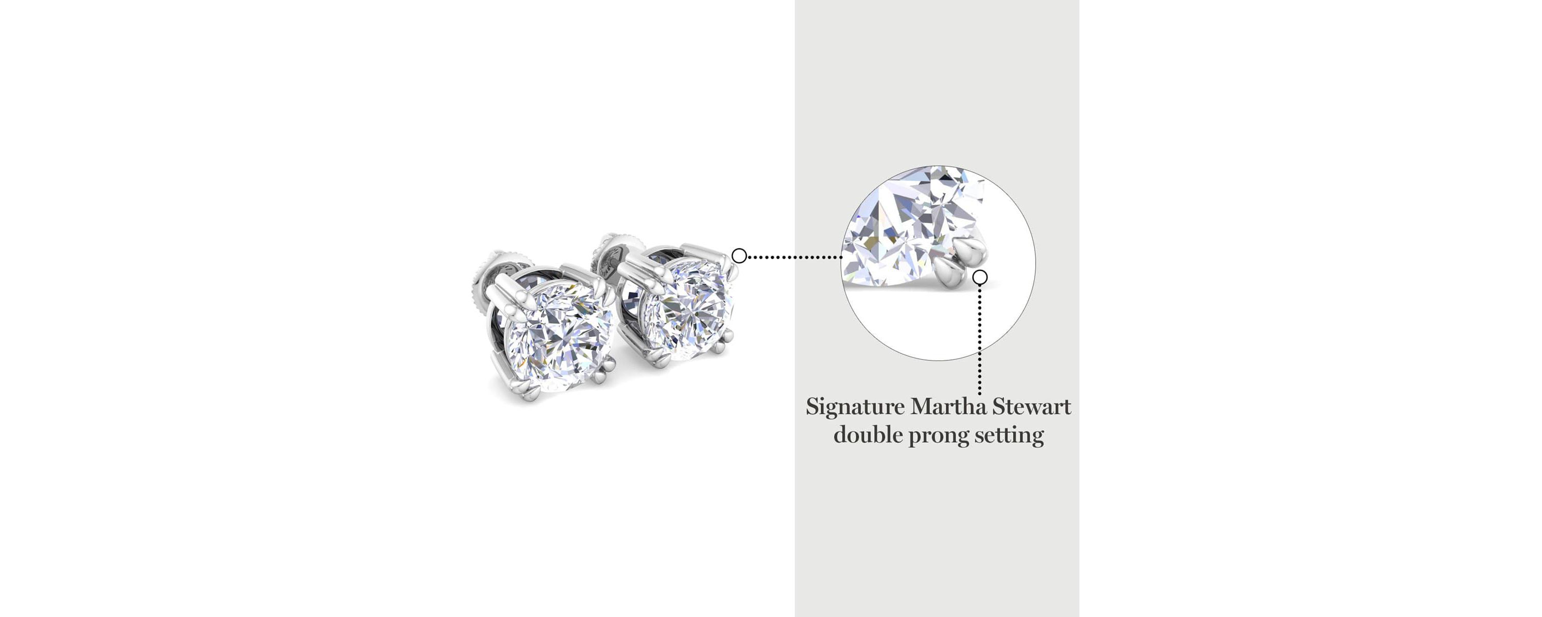 Lab Created 2 Carat Lab Grown Diamond Stud Earrings Available In 14 Karat White Or Yellow Gold