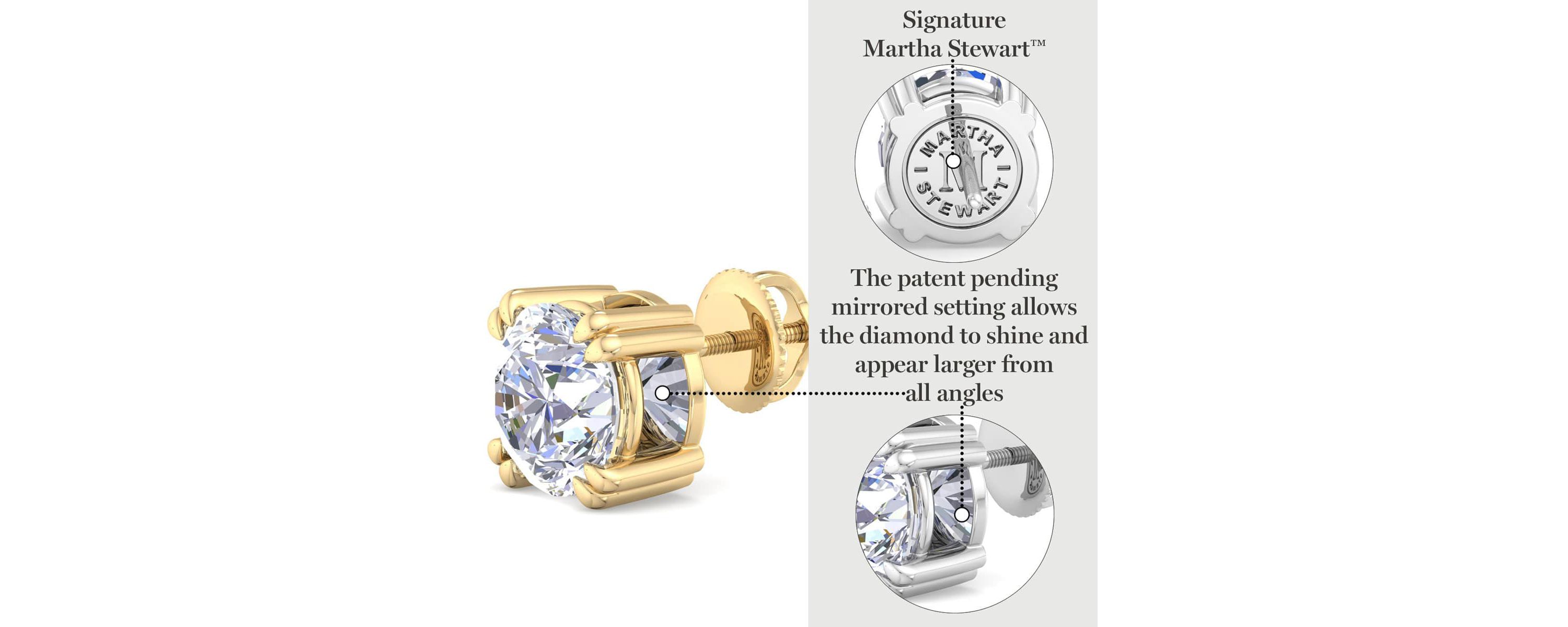 Lab Created 2 Carat Lab Grown Diamond Stud Earrings Available In 14 Karat White Or Yellow Gold