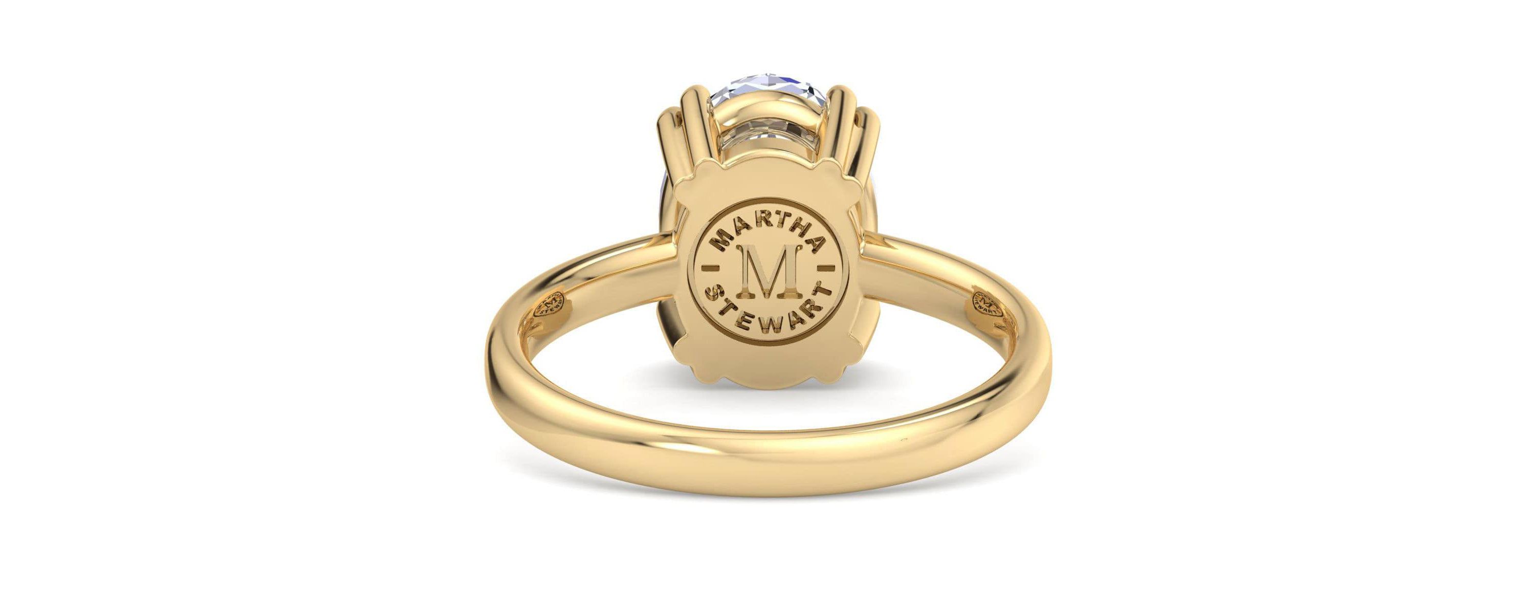 Lab Created 3 Carat Oval Shape Lab Grown Diamond Solitaire Engagement Ring Available in 14K White and Yellow Gold