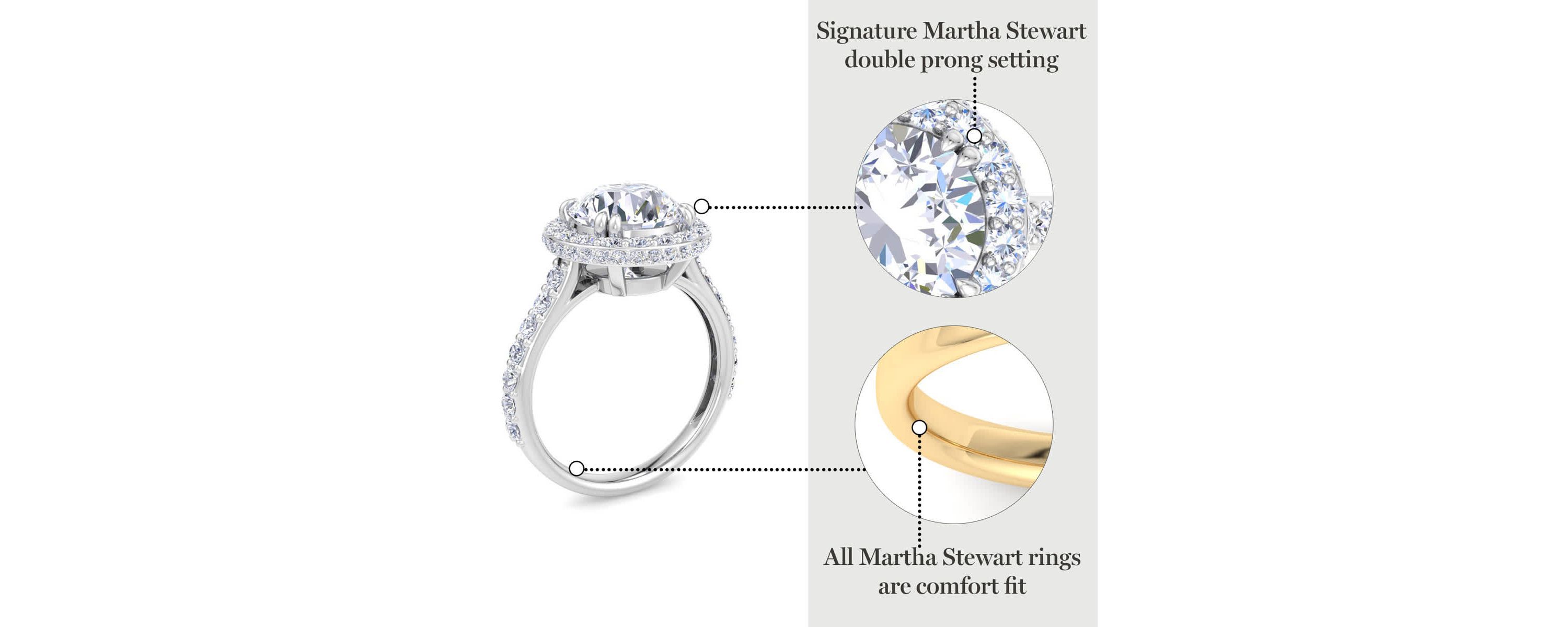 Lab Created 4 Carat Round Lab Grown Diamond Hidden Halo Engagement Ring Available in 14K White and Yellow Gold
