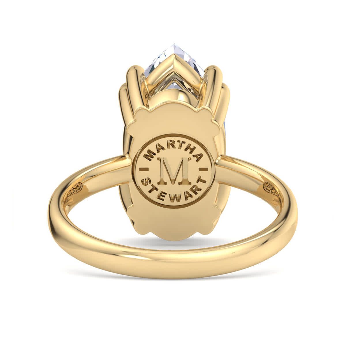 Lab Created 3 Carat Marquise Shape Lab Grown Diamond Solitaire Engagement Ring Available in 14K White and Yellow Gold