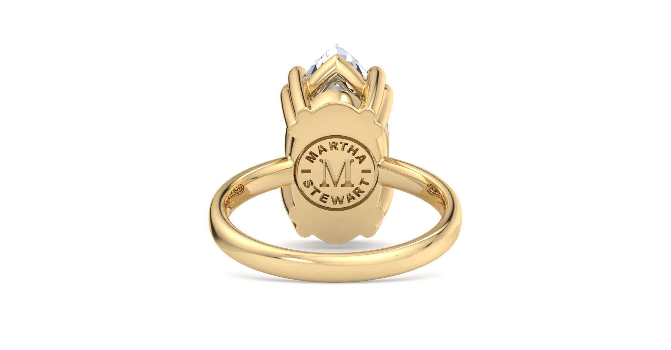 Lab Created 3 Carat Marquise Shape Lab Grown Diamond Solitaire Engagement Ring Available in 14K White and Yellow Gold