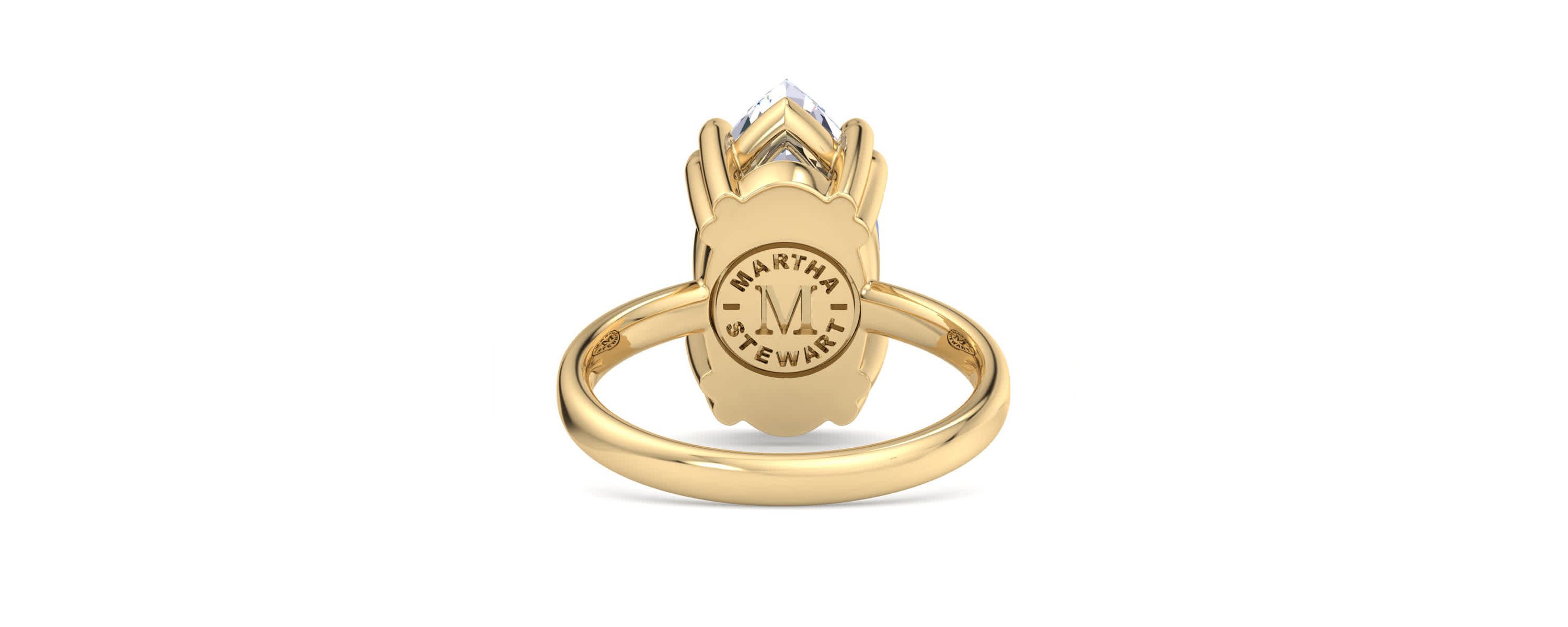 Lab Created 3 Carat Marquise Shape Lab Grown Diamond Solitaire Engagement Ring Available in 14K White and Yellow Gold