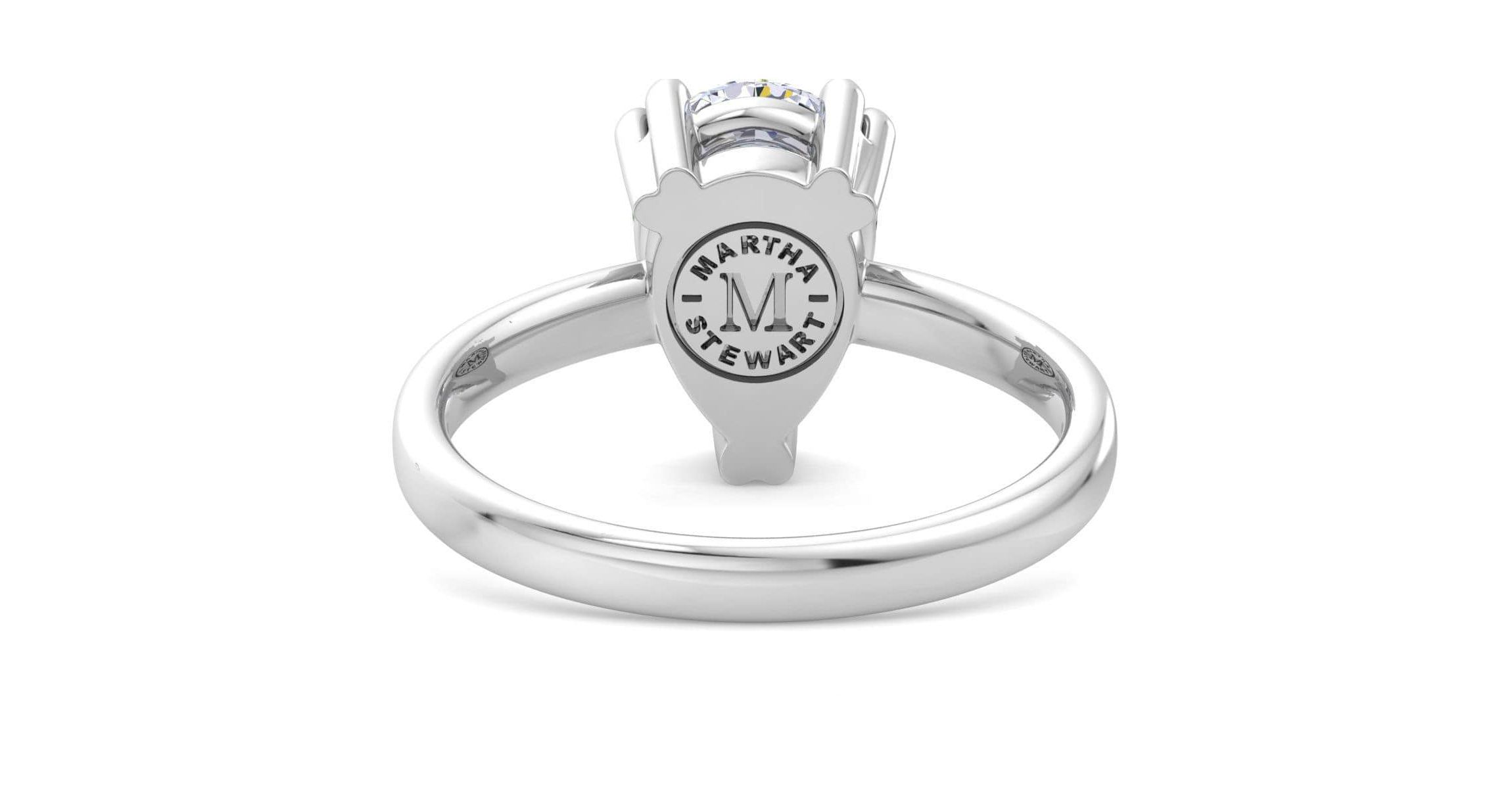Lab Created 2 Carat Pear Shape Lab Grown Diamond Solitaire Engagement Ring Available in 14K White and Yellow Gold