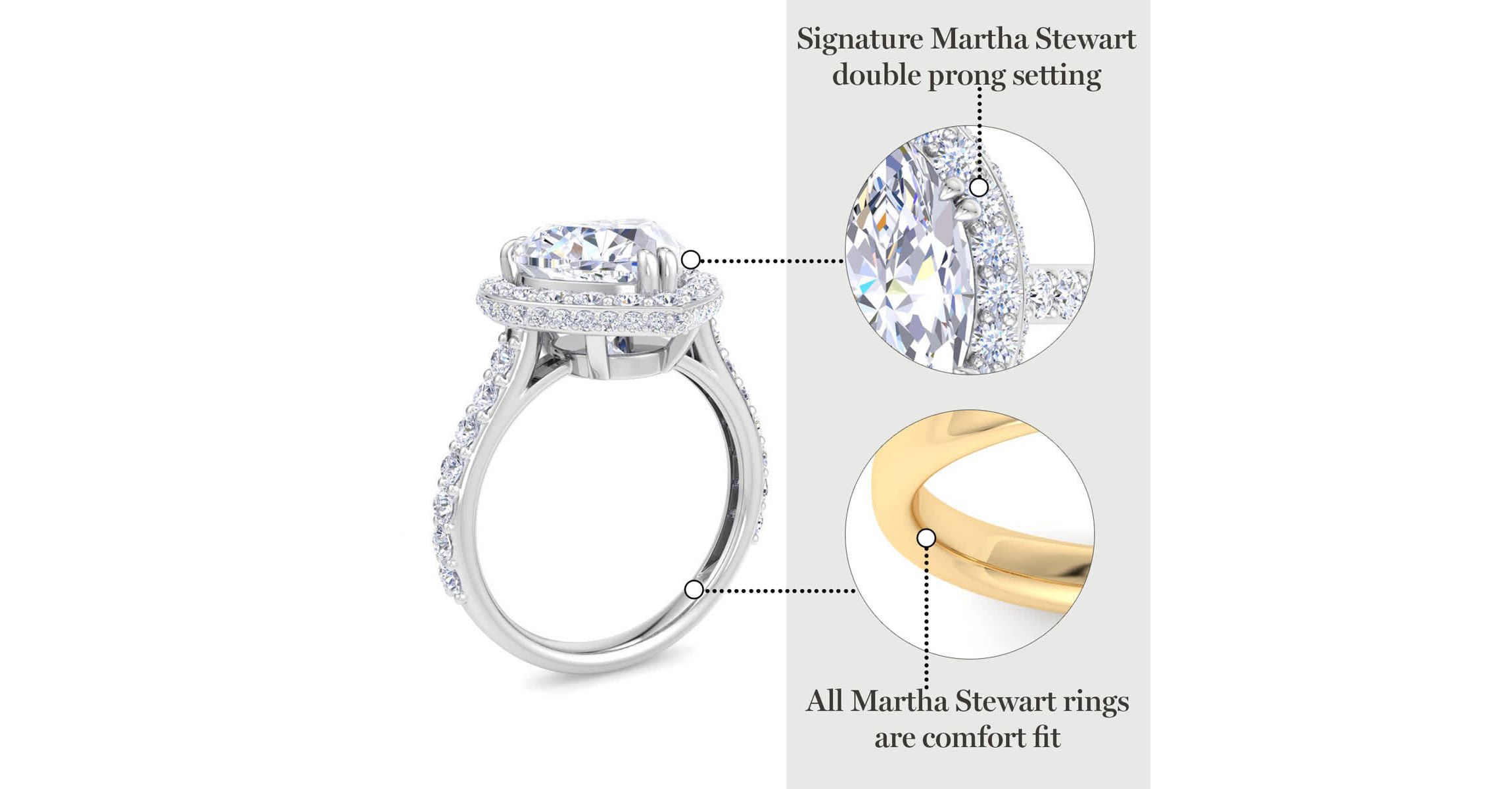 Lab Created 4 Carat Marquise Shape Lab Grown Diamond Hidden Halo Engagement Ring Available in 14K White and Yellow Gold
