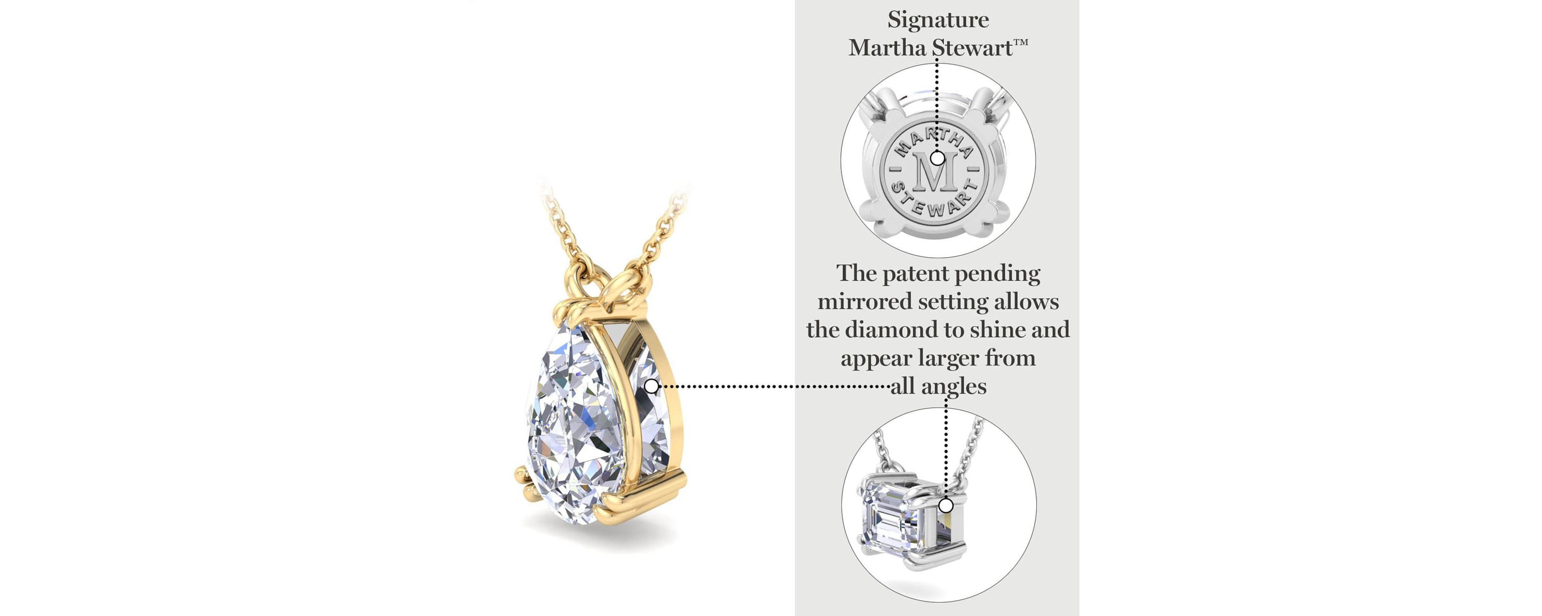 Lab Created 1 Carat Round Shape Lab Grown Diamond Solitaire Necklace Available In 14K White and Yellow Gold