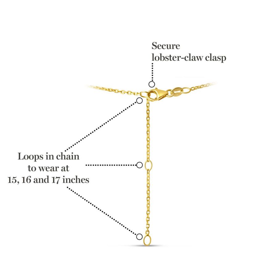 Lab Created 1 Carat Round Shape Lab Grown Diamond Solitaire Necklace Available In 14K White and Yellow Gold