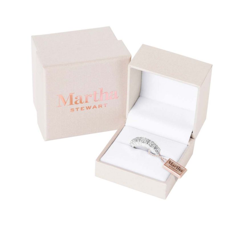 Lab Created 3 Carat Round Lab Grown Diamond Five Stone Engagement Ring Available in 14K White and Yellow Gold