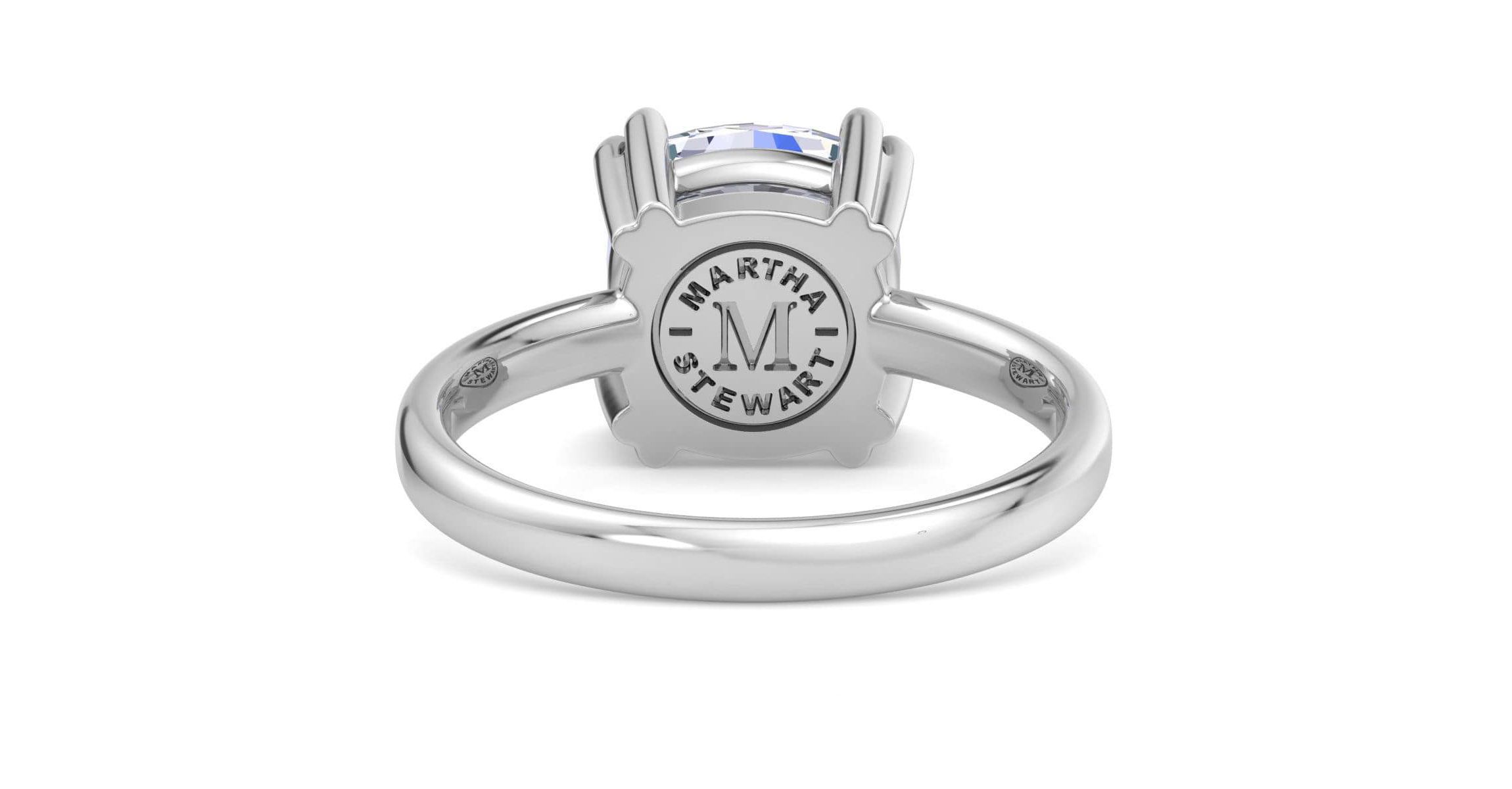 Lab Created 3 Carat Cushion Cut Lab Grown Diamond Solitaire Engagement Ring Available in 14K White and Yellow Gold
