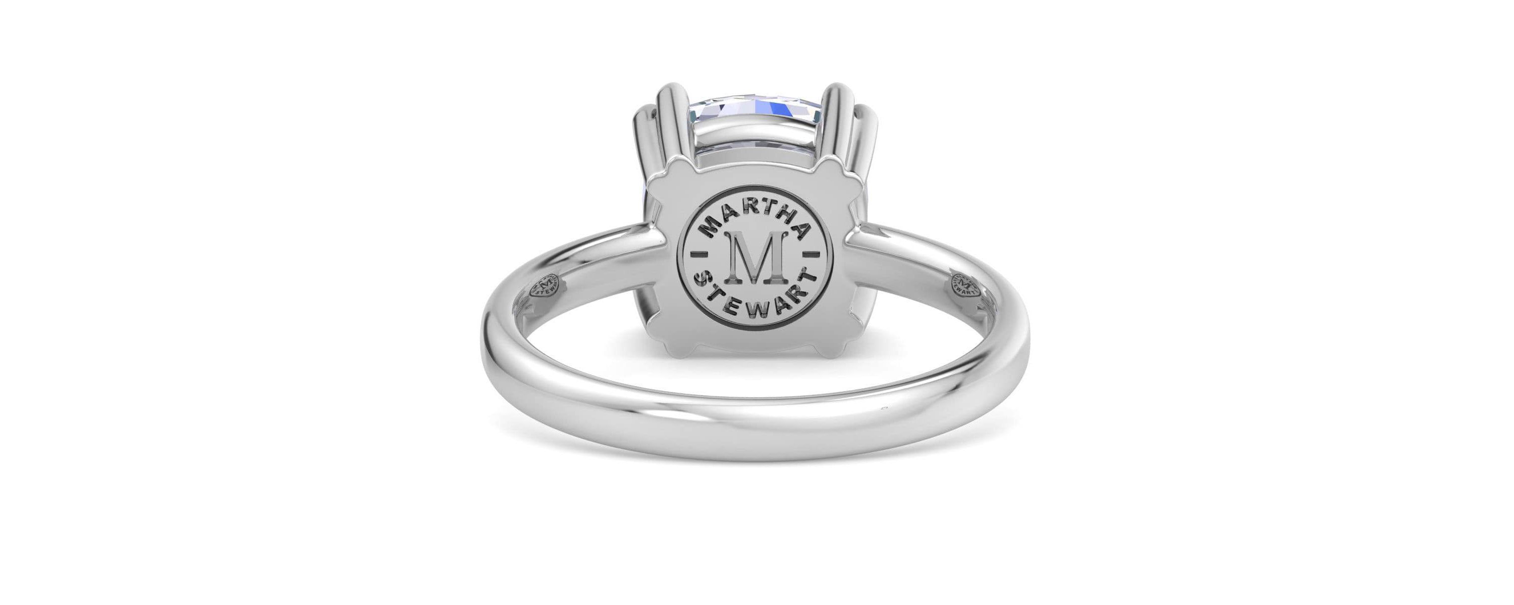 Lab Created 3 Carat Cushion Cut Lab Grown Diamond Solitaire Engagement Ring Available in 14K White and Yellow Gold
