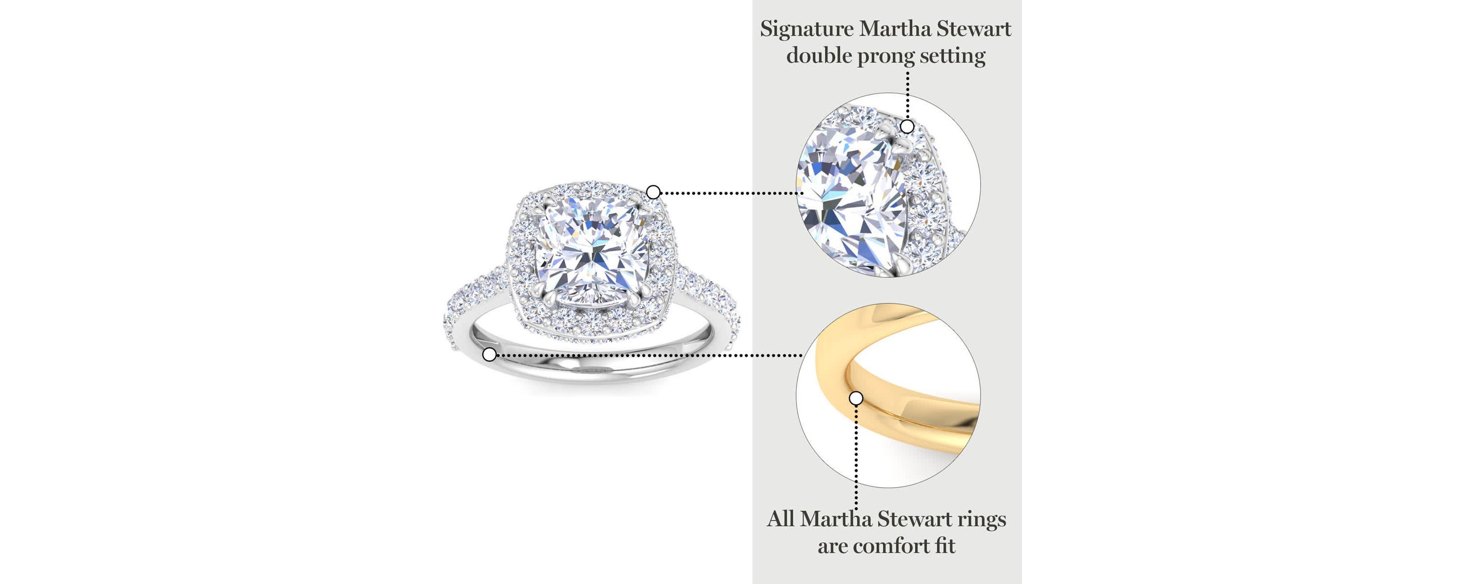Lab Created 4 Carat Cushion Cut Lab Grown Diamond Hidden Halo Engagement Ring Available in 14K White and Yellow Gold