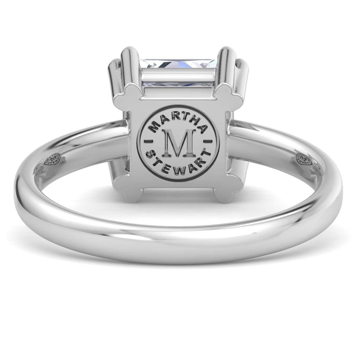 Lab Created 2 Carat Princess Cut Lab Grown Diamond Solitaire Engagement Ring Available in 14K White and Yellow Gold