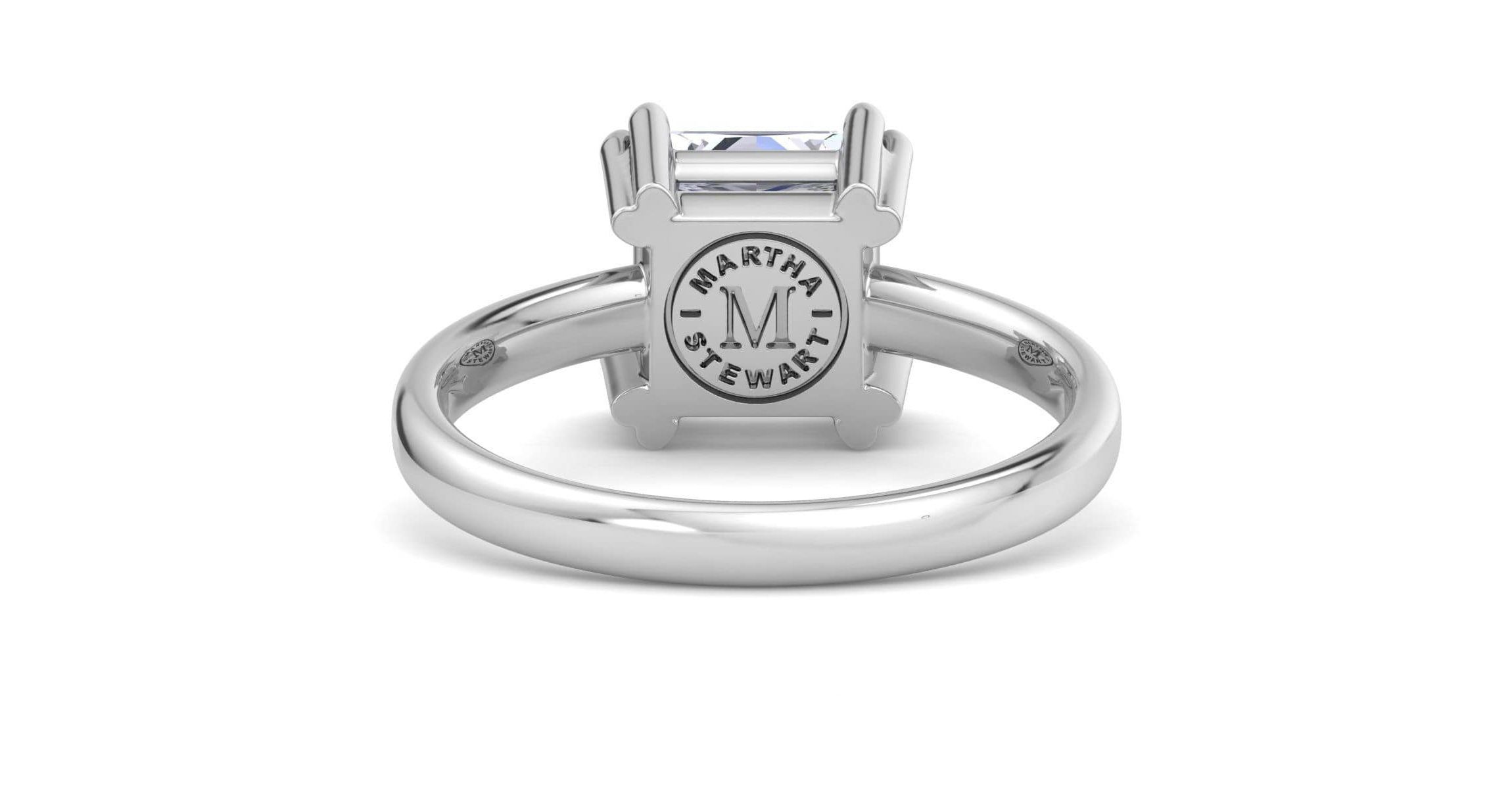 Lab Created 2 Carat Princess Cut Lab Grown Diamond Solitaire Engagement Ring Available in 14K White and Yellow Gold