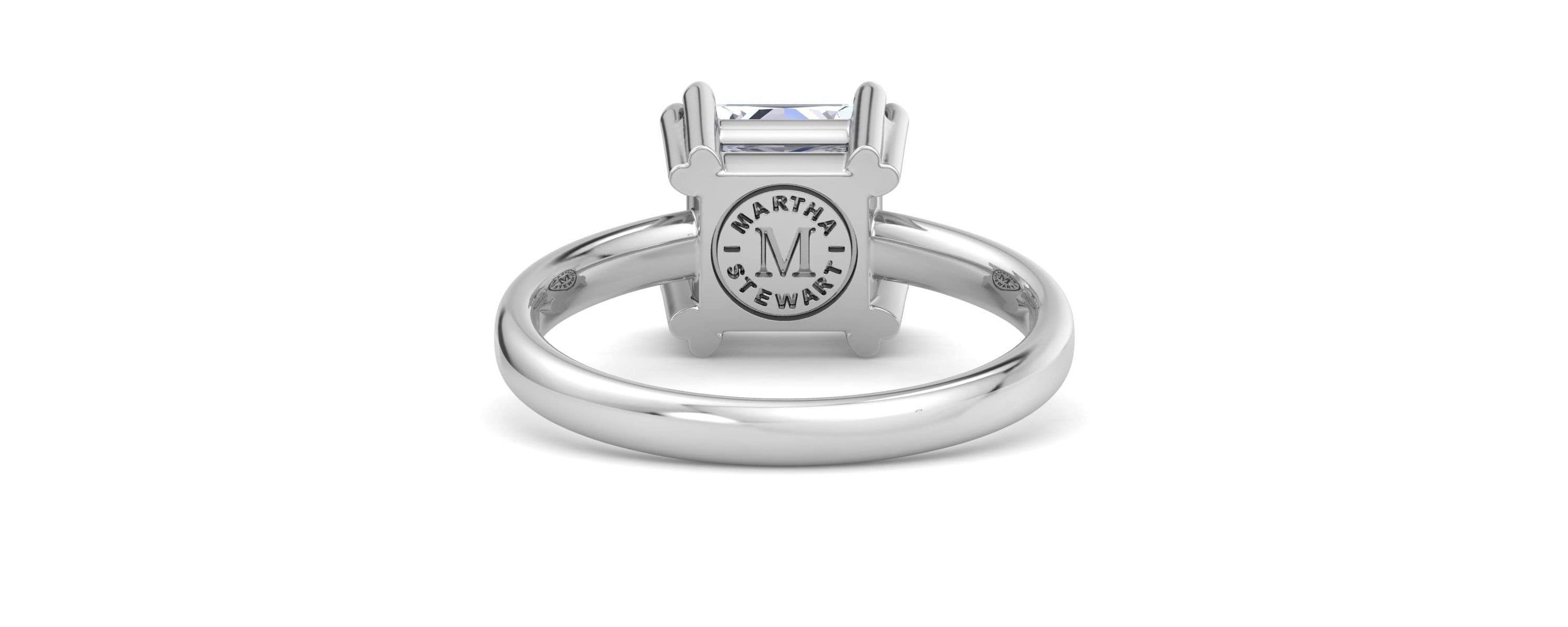 Lab Created 2 Carat Princess Cut Lab Grown Diamond Solitaire Engagement Ring Available in 14K White and Yellow Gold