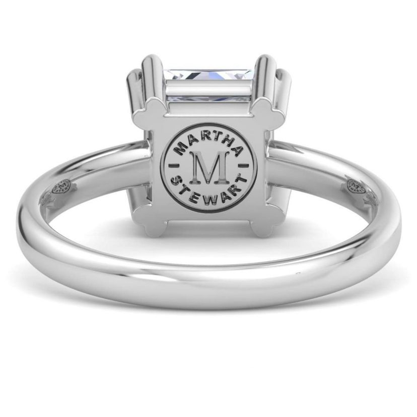 Lab Created 2 Carat Princess Cut Lab Grown Diamond Solitaire Engagement Ring Available in 14K White and Yellow Gold