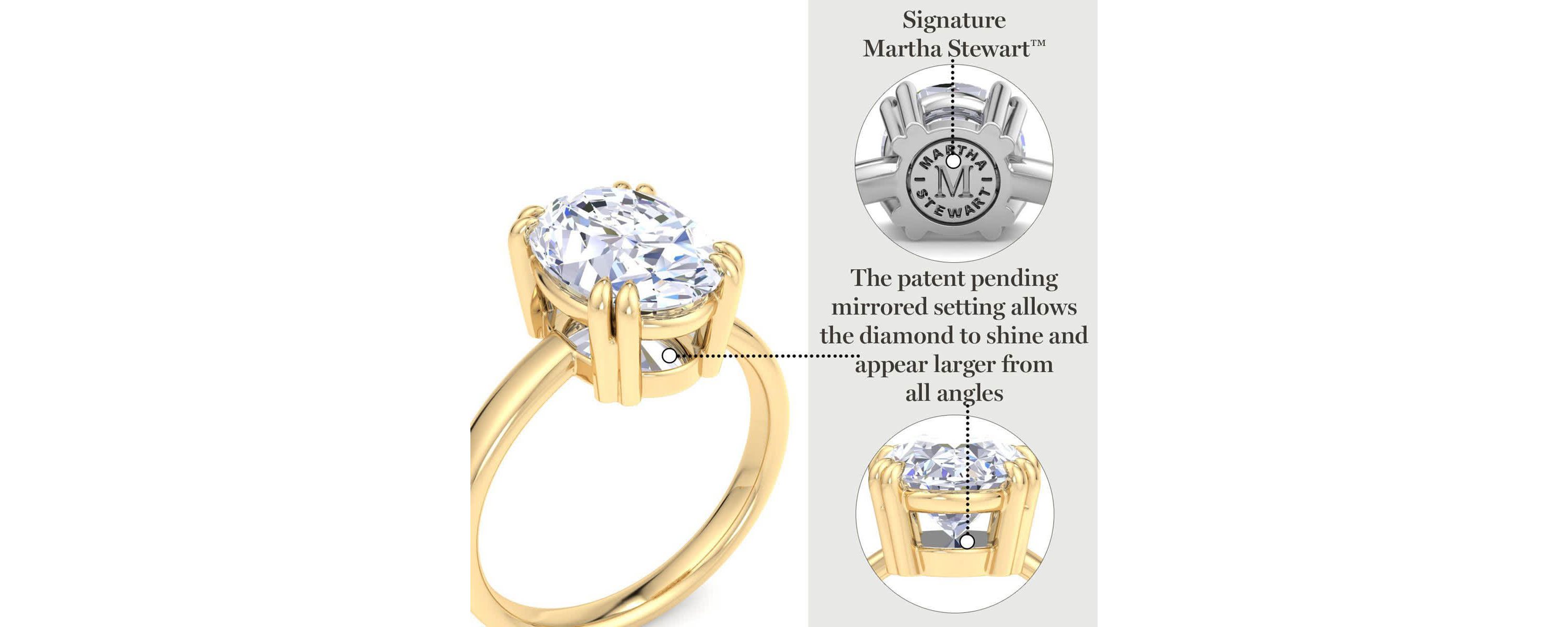 Lab Created 2 Carat Oval Shape Lab Grown Diamond Solitaire Engagement Ring Available in 14K White and Yellow Gold