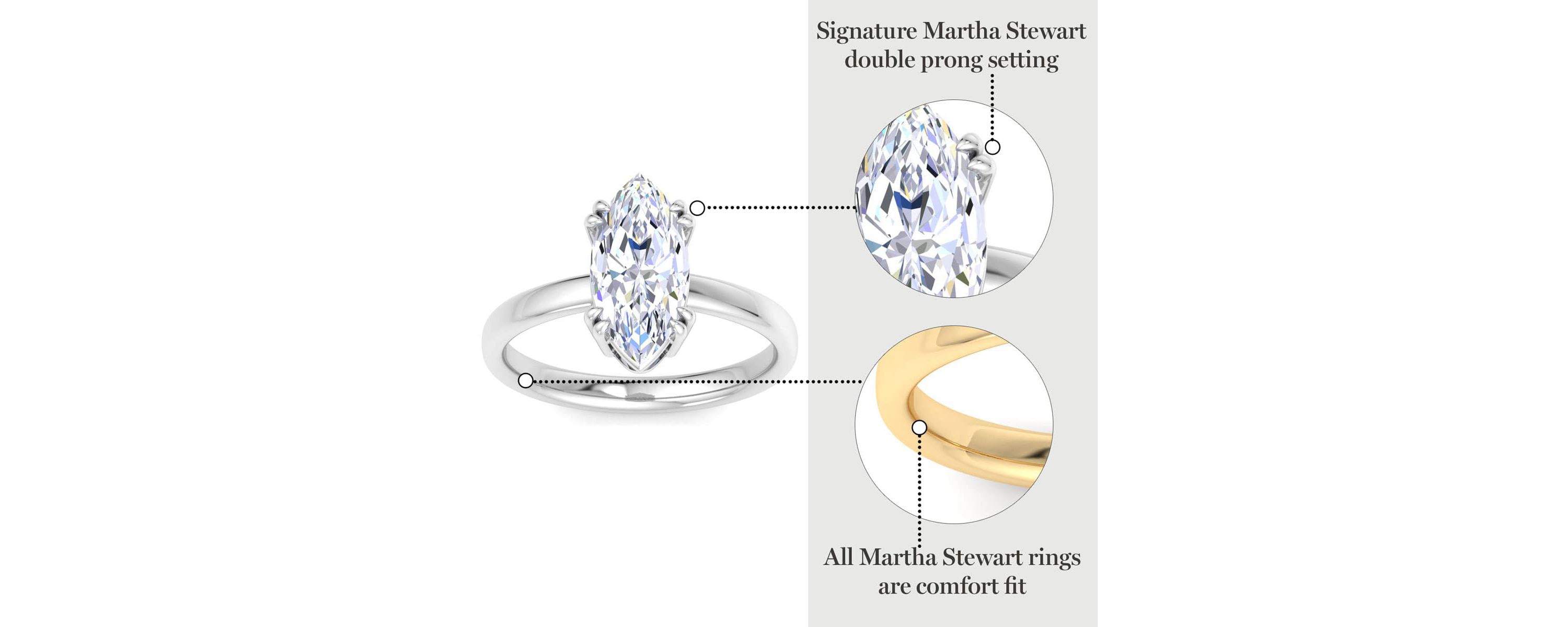 Lab Created 2 Carat Marquise Shape Lab Grown Diamond Solitaire Engagement Ring Available in 14K White and Yellow Gold