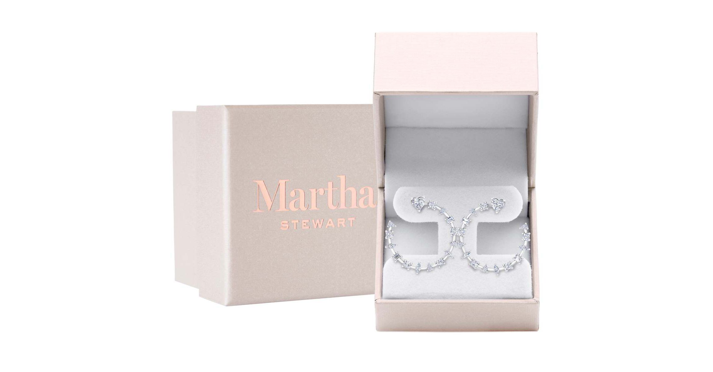 Lab Created 3 Carat Lab Grown Diamond Fancy Hoop Earrings Available In 14 Karat White Or Yellow Gold