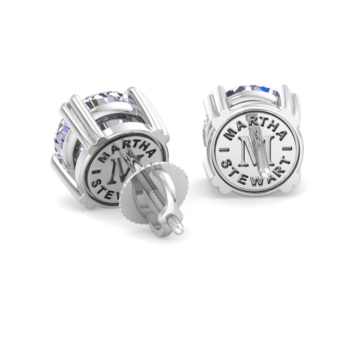 Lab Created 3 Carat Lab Grown Diamond Stud Earrings Available In 14 Karat White Or Yellow Gold