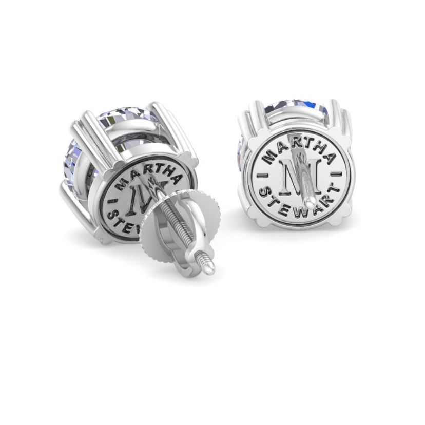 Lab Created 3 Carat Lab Grown Diamond Stud Earrings Available In 14 Karat White Or Yellow Gold