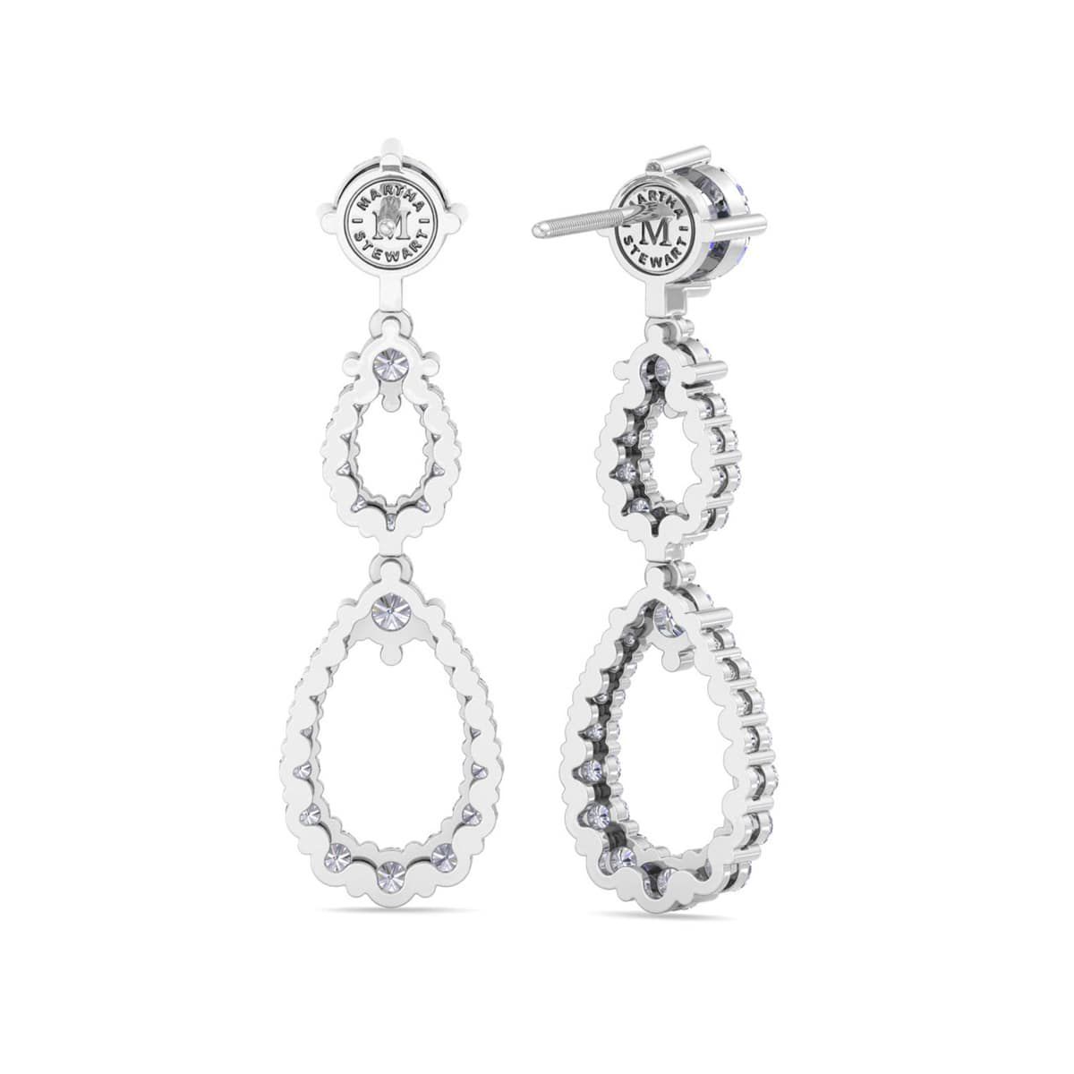 Lab Created 4 Carat Lab Grown Diamond Drop Earrings Available In 14 Karat White Or Yellow Gold