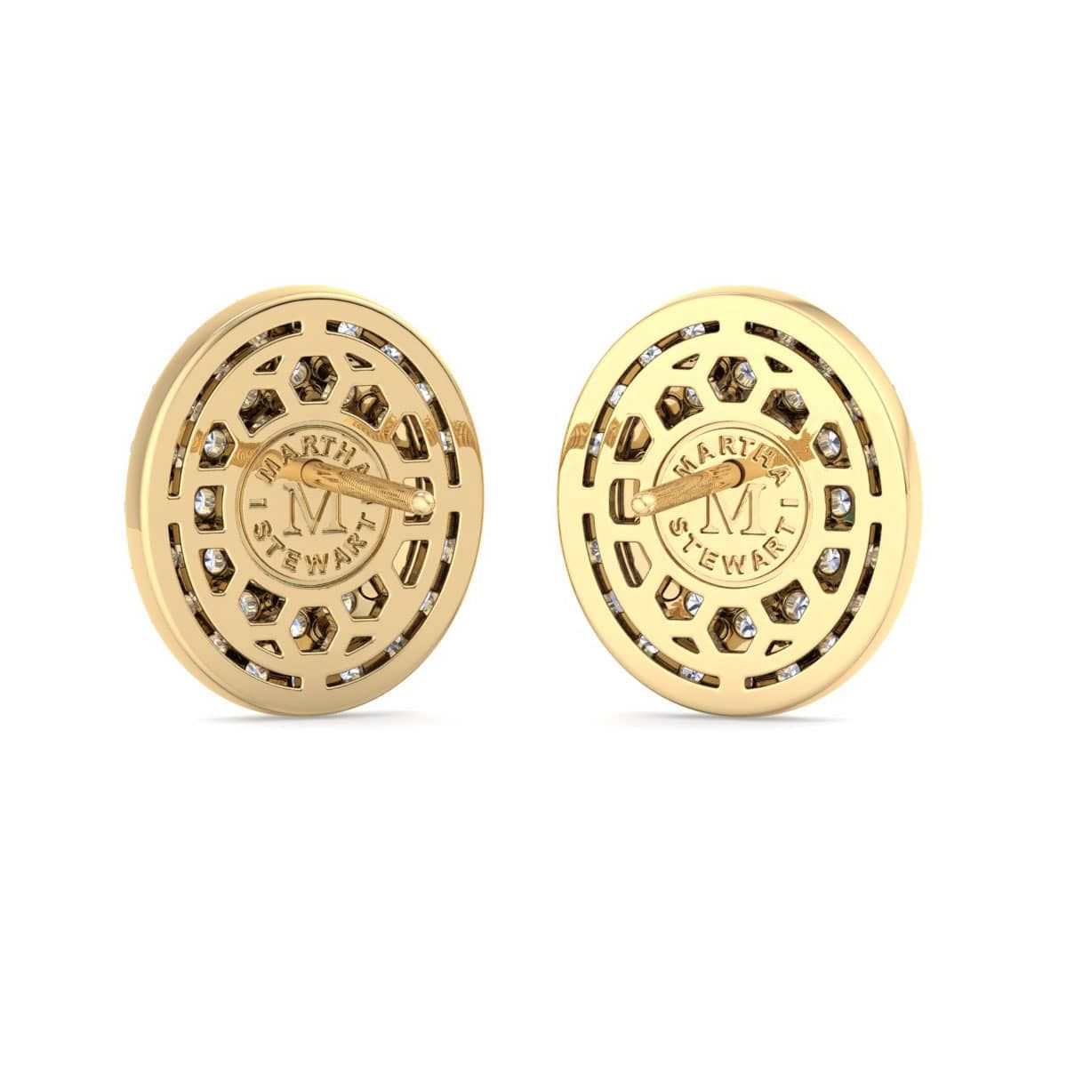 Lab Created 4 Carat Oval Shape Lab Grown Diamond Halo Stud Earrings Available In 14 Karat White Or Yellow Gold