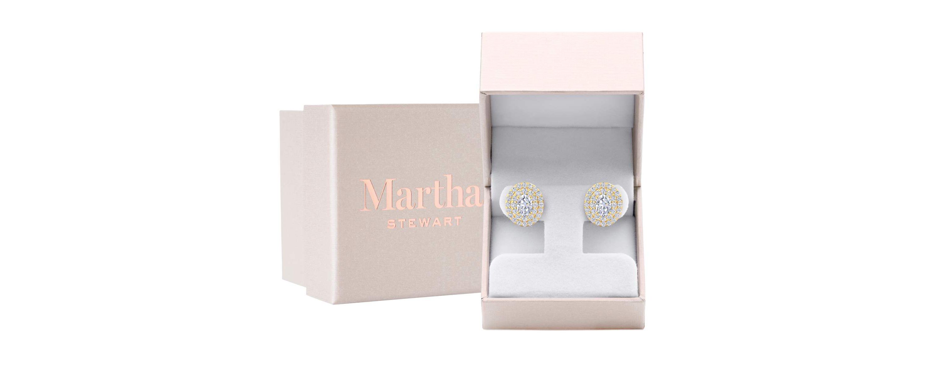 Lab Created 4 Carat Oval Shape Lab Grown Diamond Halo Stud Earrings Available In 14 Karat White Or Yellow Gold