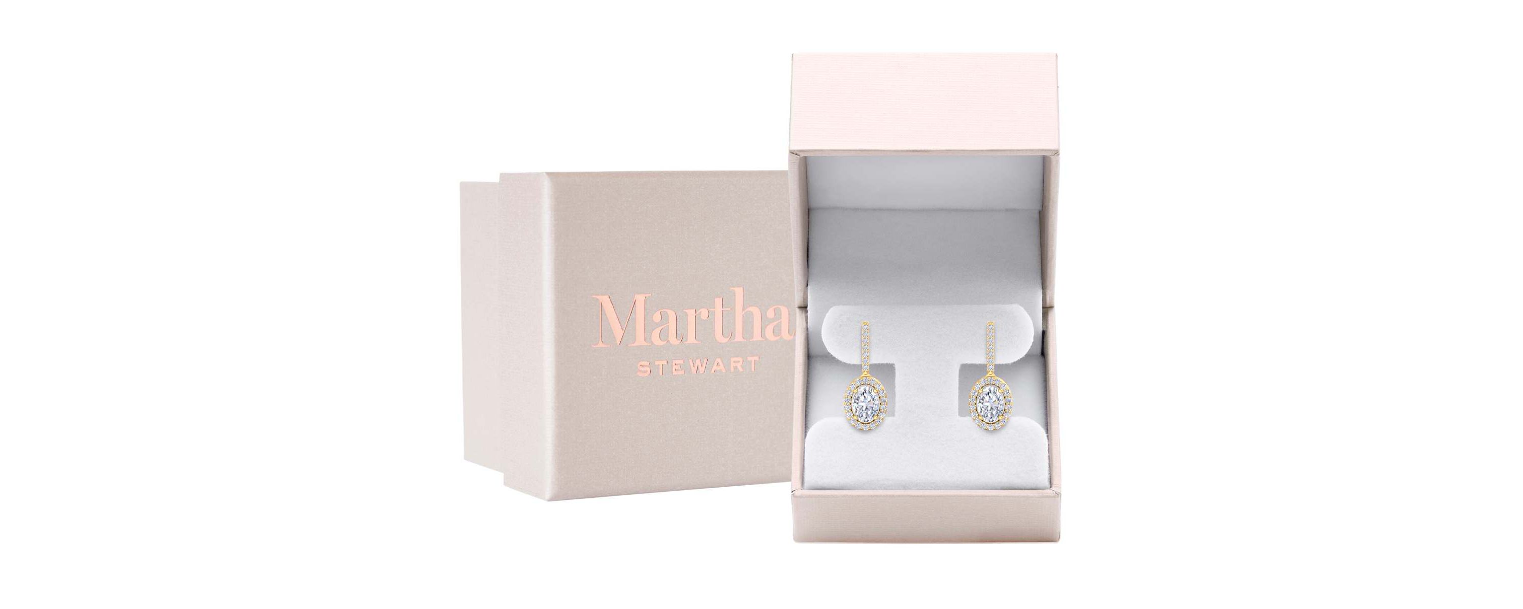 Lab Created 2 1/2 Carat Oval Shape Lab Grown Diamond Drop Earrings Available In 14 Karat White Or Yellow Gold