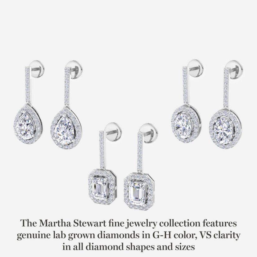 Lab Created 2 1/2 Carat Oval Shape Lab Grown Diamond Drop Earrings Available In 14 Karat White Or Yellow Gold