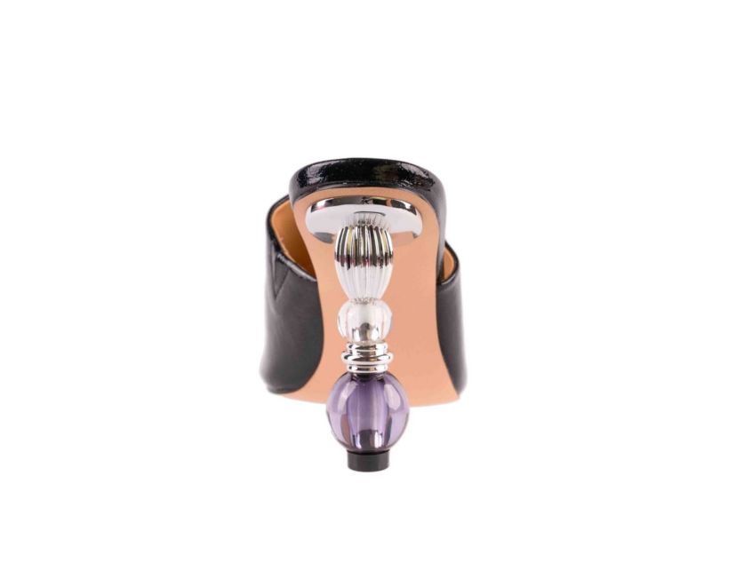 Fame, Metallic Crystal Ball Heel Mule