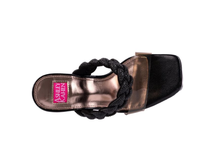 Melrose, Metallic Square Toe Wedge Microstones Band