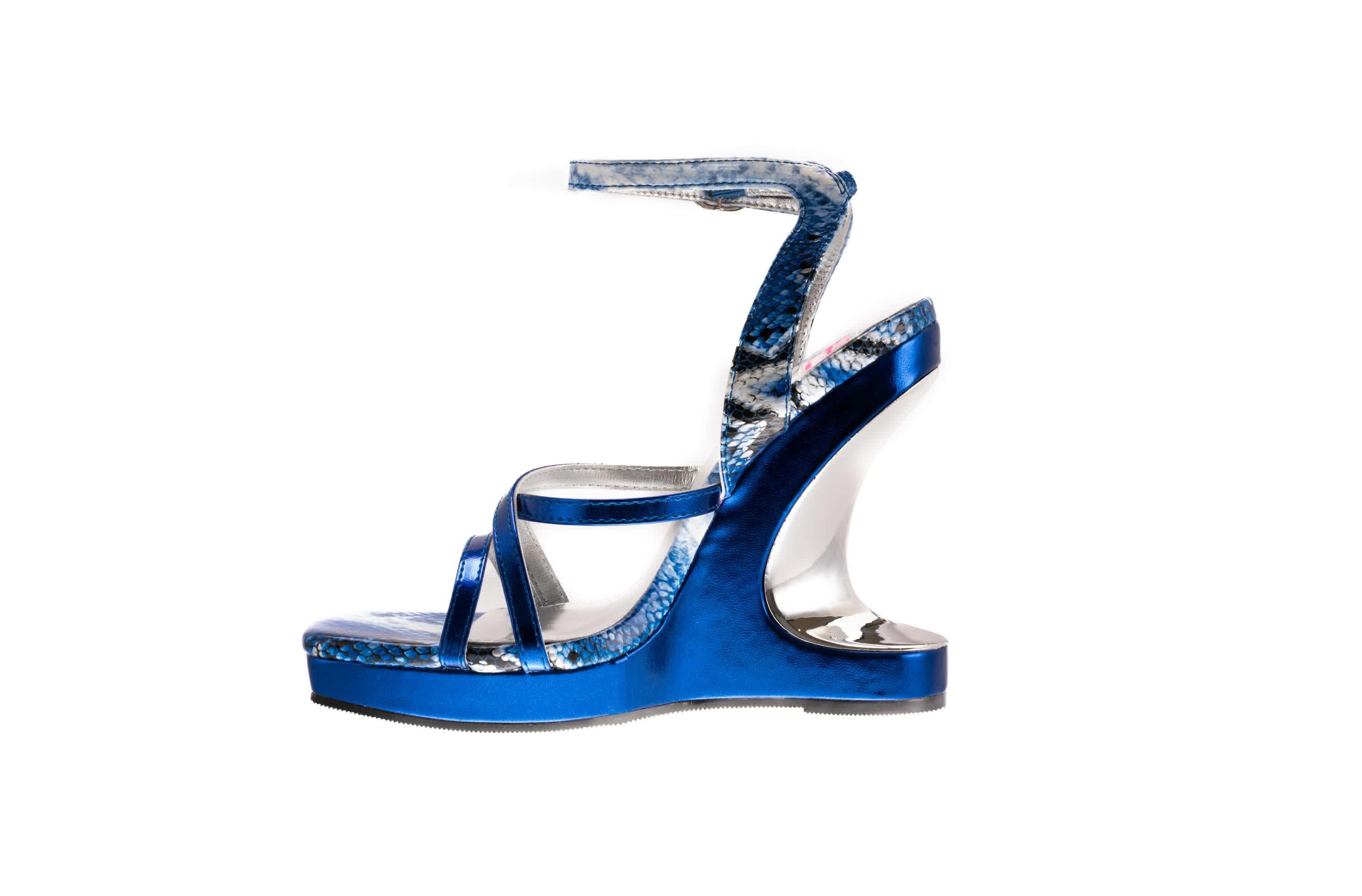 Mamamia, Metallic Wedge Multi Color Sandal