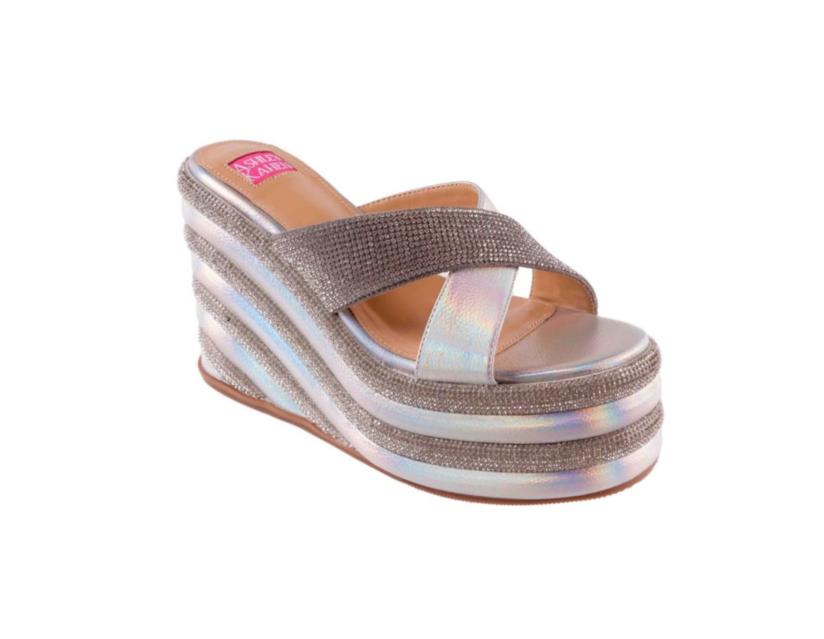 Carnival, Multi Metallic High Wedge Slide