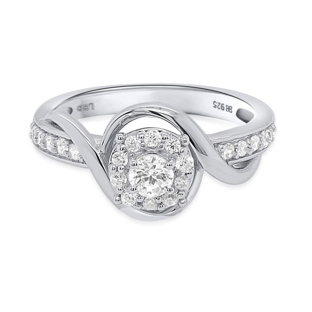 Lab Created 1/2CTW Lab Grown Diamond Fashion Ring In Sterling Silver