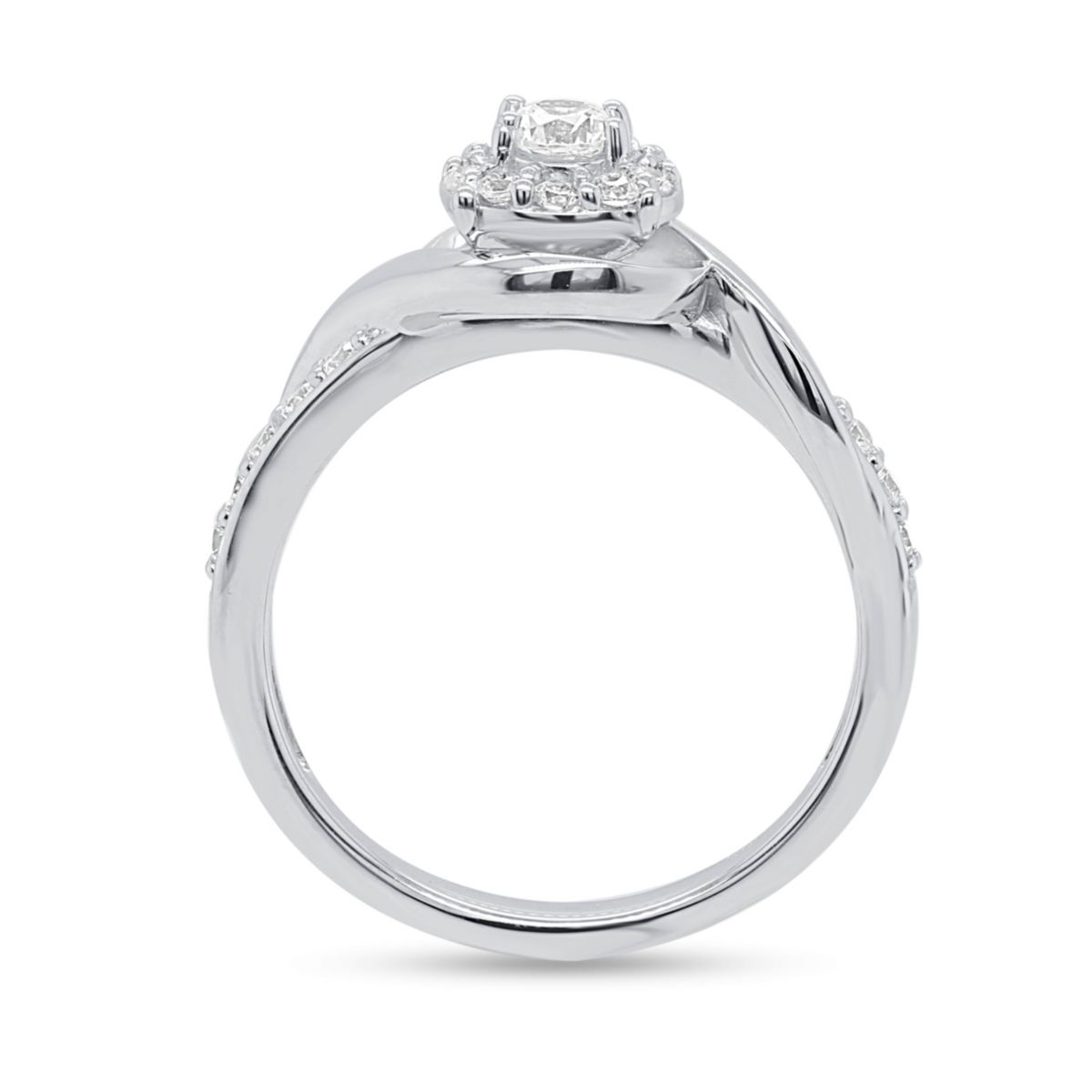 Lab Created 1/2CTW Lab Grown Diamond Fashion Ring In Sterling Silver
