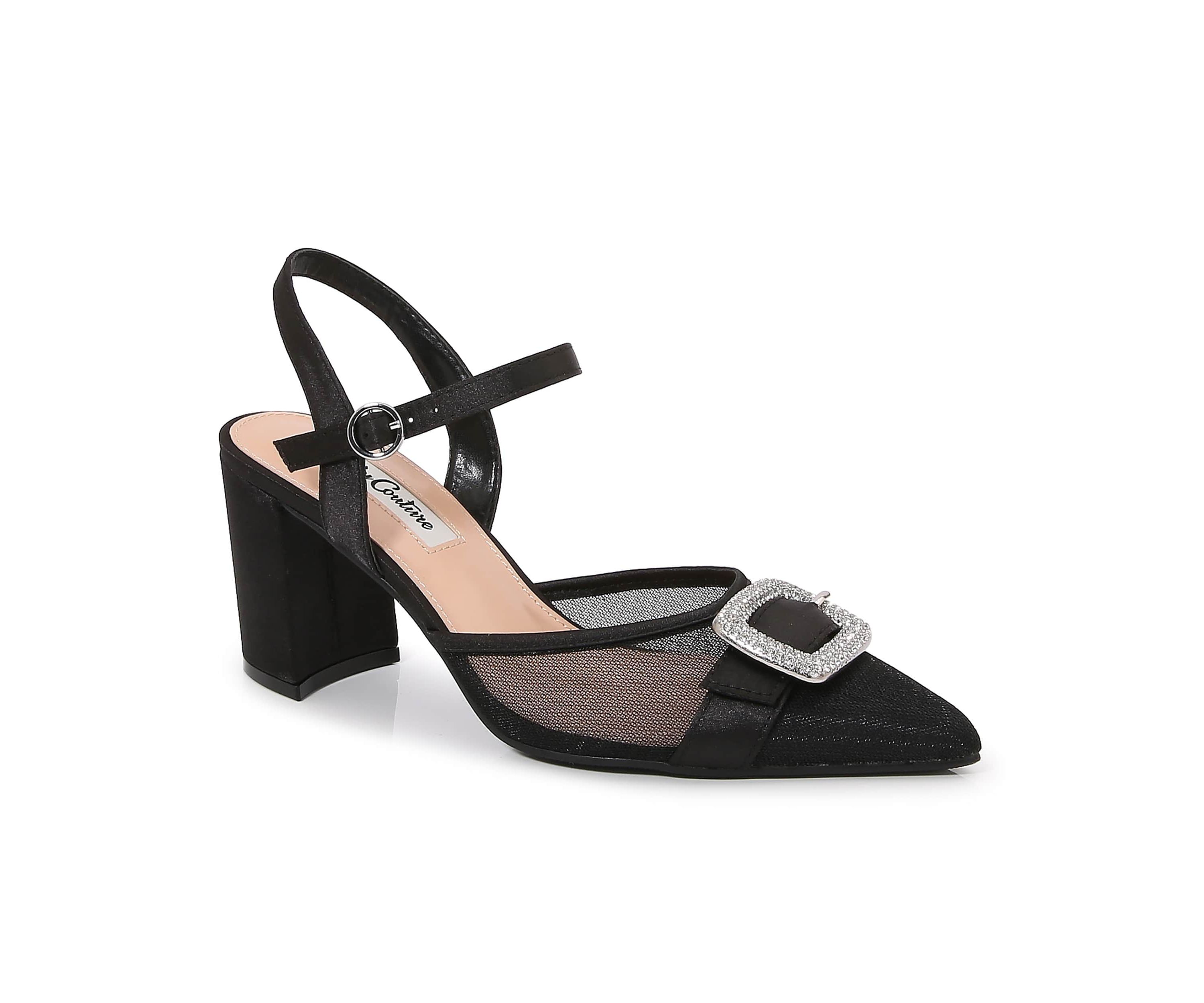 Bianca, Rhinestone Buckle Pump