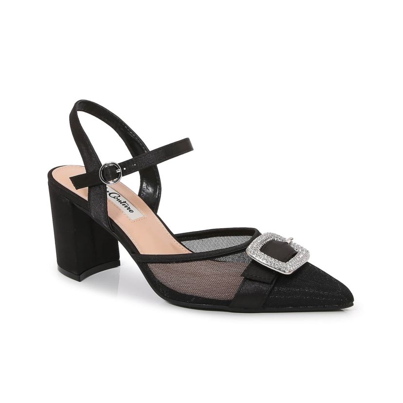 Bianca, Rhinestone Buckle Pump